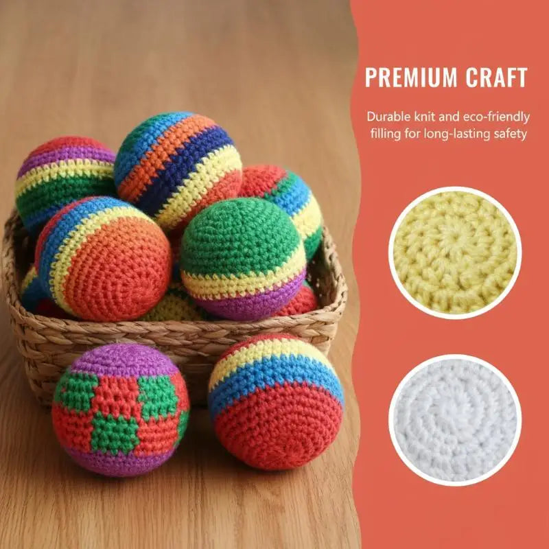 Outdoor Soft Handmade Footbag Sacks Juggling Balls Durable for Kids Group Playing Activities